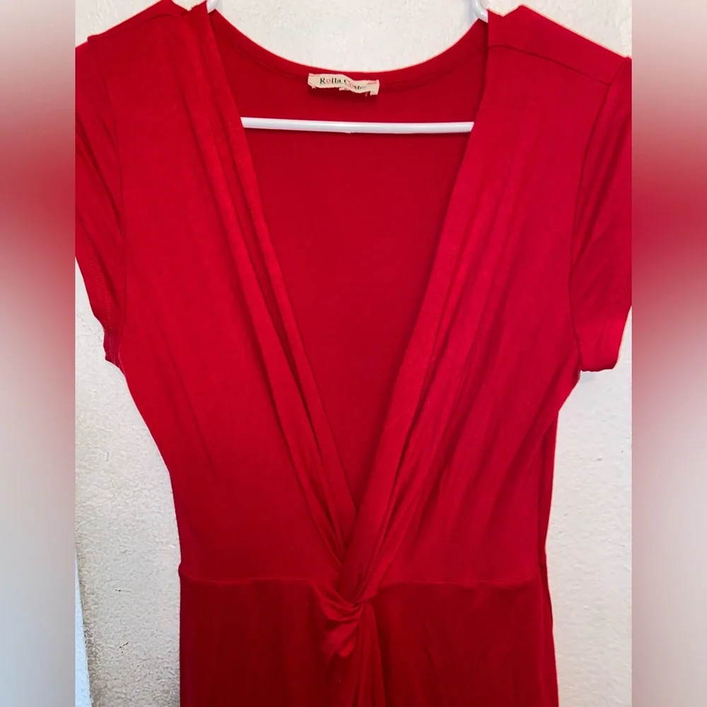 Rolla Coster Vibrant Red Midi Dress - Picture 2 of 5